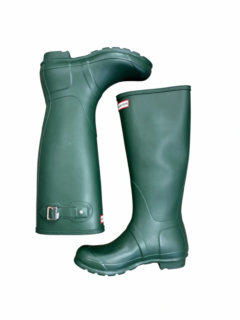 Hunter Tall Rain Boots in Hunter Green - Size 7